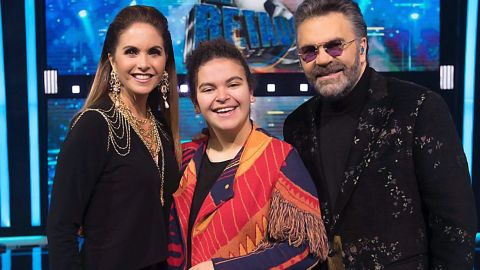 Lucero Hogaza, Manuel Mijares y su hija Lucerito Mijares.