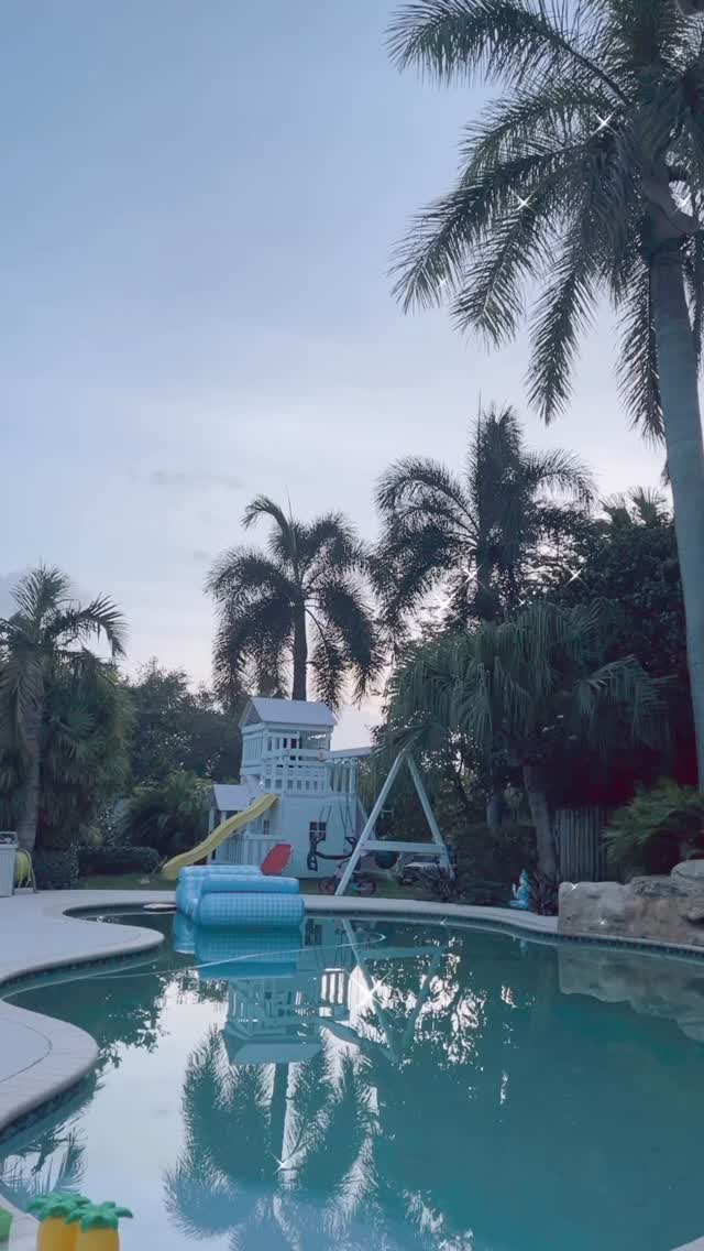 Así luce la piscina del nuevo hogar de Carolina Sandoval en la Florida (Carolina Sandoval/Instagram)