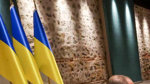 Imagen de archivo de conversaciones entre Rusia y Ucrania.