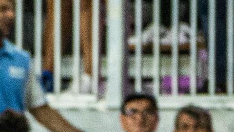 En el partido de exhibición, Ronaldinho se lució con varias fintas.