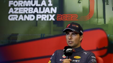 Checo Pérez consiguió su quinto podio del año en el GP de Azerbaiyán.