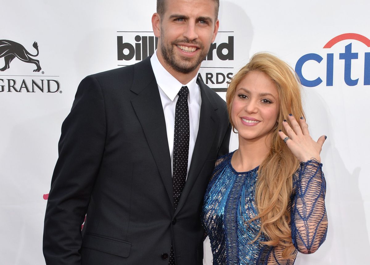 Gerard Piqué y Shakira en 2014.

