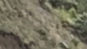 Daños a la carretera de entrada norte en el Parque Nacional de Yellowstone