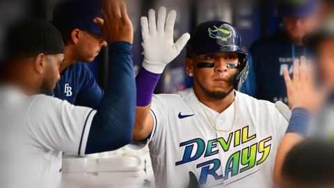 Isaac Paredes, beisbolista mexicano que juega en los Tampa Bay Rays.
