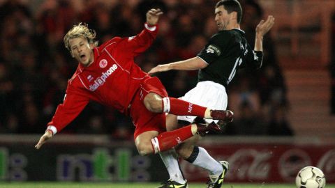 Roy Keane era conocido por ser un jugador agresivo sobre la cancha.