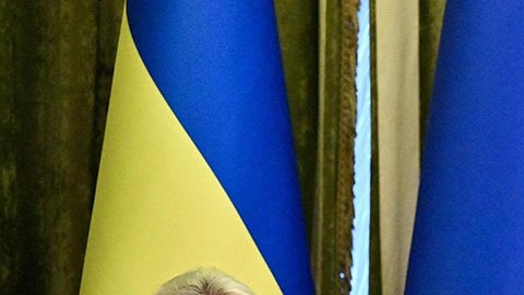 Ursula von der Leyen reconoció la fortaleza de Ucrania.