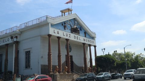 La iglesia de La Luz del Mundo en el este de Los Ángeles.