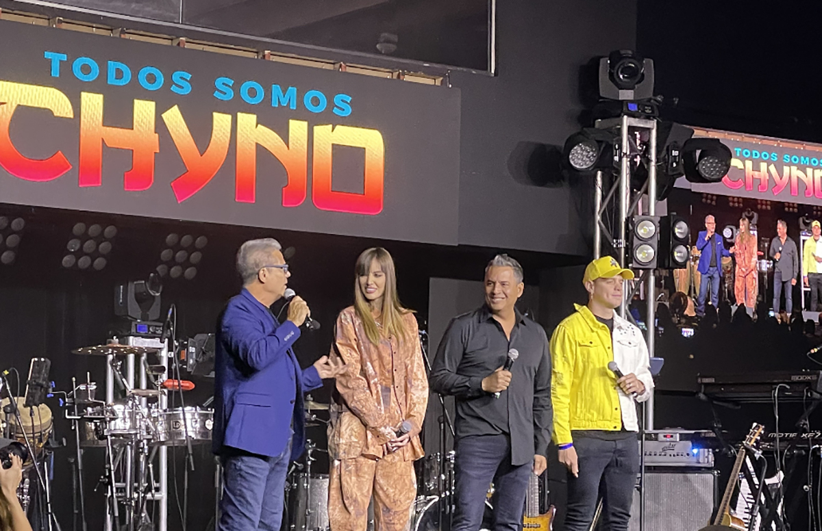 Nelson Bustamante, Daniel Sarcos y Marko presentadores de #TodosSomosChyno