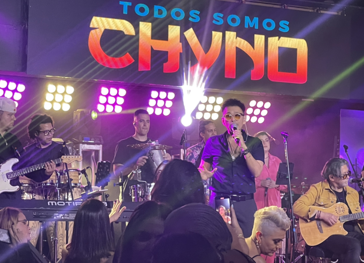 Jorge Luis Chacin junto a Yamil Marrufo y Anderson Quintero en el concierto #TodosSomosChyno