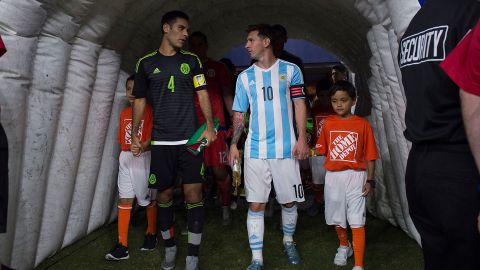 Rafa Márquez y Lionel Messi