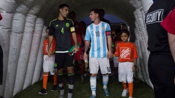 Rafa Márquez y Lionel Messi