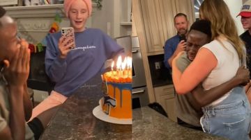 Joven llora por celebrar por primera vez su cumpleaños