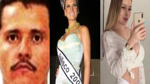 Mencho y las reinas de belleza del CJNG.