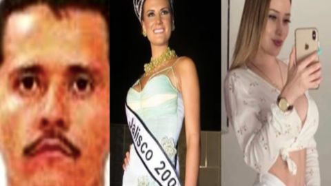 Mencho y las reinas de belleza del CJNG.