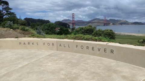 Una vista del nuevo espacio Battery Bluff en el Parque Presidio de San Francisco. (Cortesía)