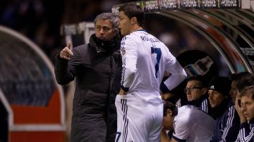 Jose Mourinho junto a Cristiano Ronaldo en su etapa en el Real Madrid.