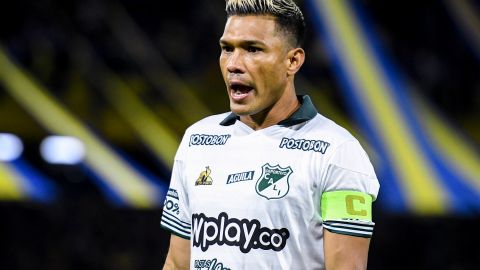 Teófilo Gutiérrez en el juego del Deportivo Cali vs Boca Juniors.