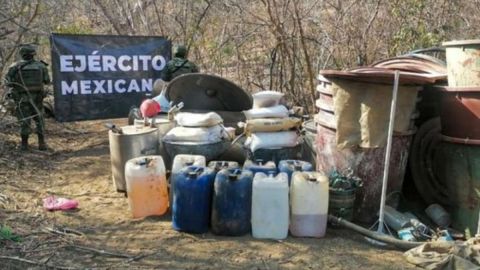 narcolaboratorio desmantelado
