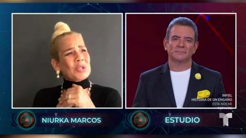 Niurka Marcos regresó a 'La Casa de los Famosos' y habló con Héctor Sandarti.