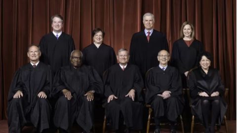 Los jueces del Tribunal Supremo de Estados Unidos.