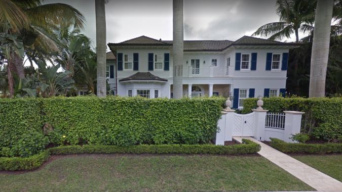 Así luce la casa de Palm Beach donde vivieron Thalía y Tommy Mottola (Google Maps)