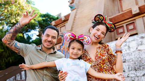 Natalia Jiménez y familia