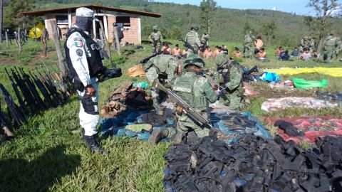 Campamento del CJNG en Michoacán