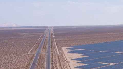 Captación de energía solar en California