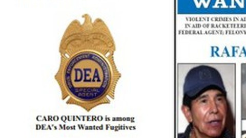Cartel de la DEA por búsqueda de Lucio Rodríguez