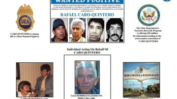 Cartel de la DEA por búsqueda de Lucio Rodríguez