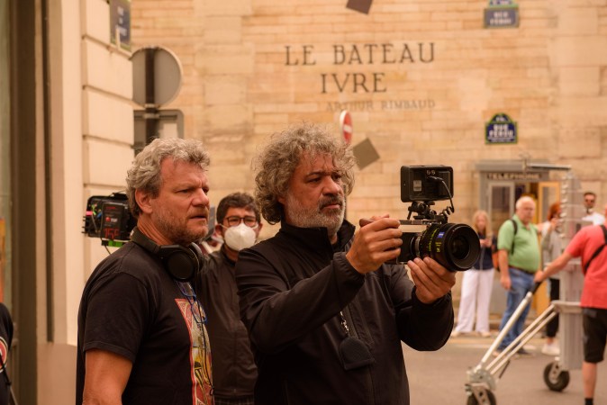 Director Alejandro Bazzano y el cinematógrafo David Azcano de 'Travesuras de la Niña Mala'