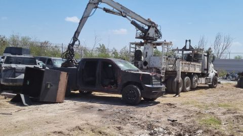 FOTO: Ejército en México destruye 23 “monstruos” blindados del crimen organizado que usaban durante ataques