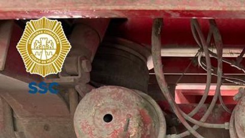 Decomiso de cocaína oculta en camiones