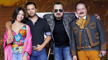 Angela Aguilar, Leonardo Aguilar, Pepe Aguilar and Antonio Aguilar Jr. y Pepe Aguilar | JC Olivera/Getty Images.