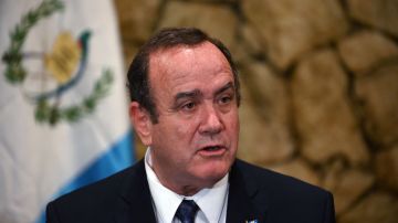 El presidente de Guatemala Alejandro Giammattei.