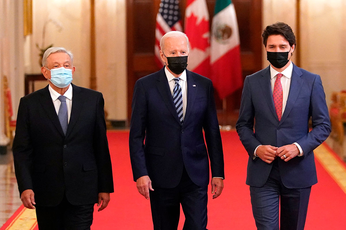 AMLO, Joe Biden y Justin Trudeau se reunirán en México por el T-MEC. Foto de archivo.