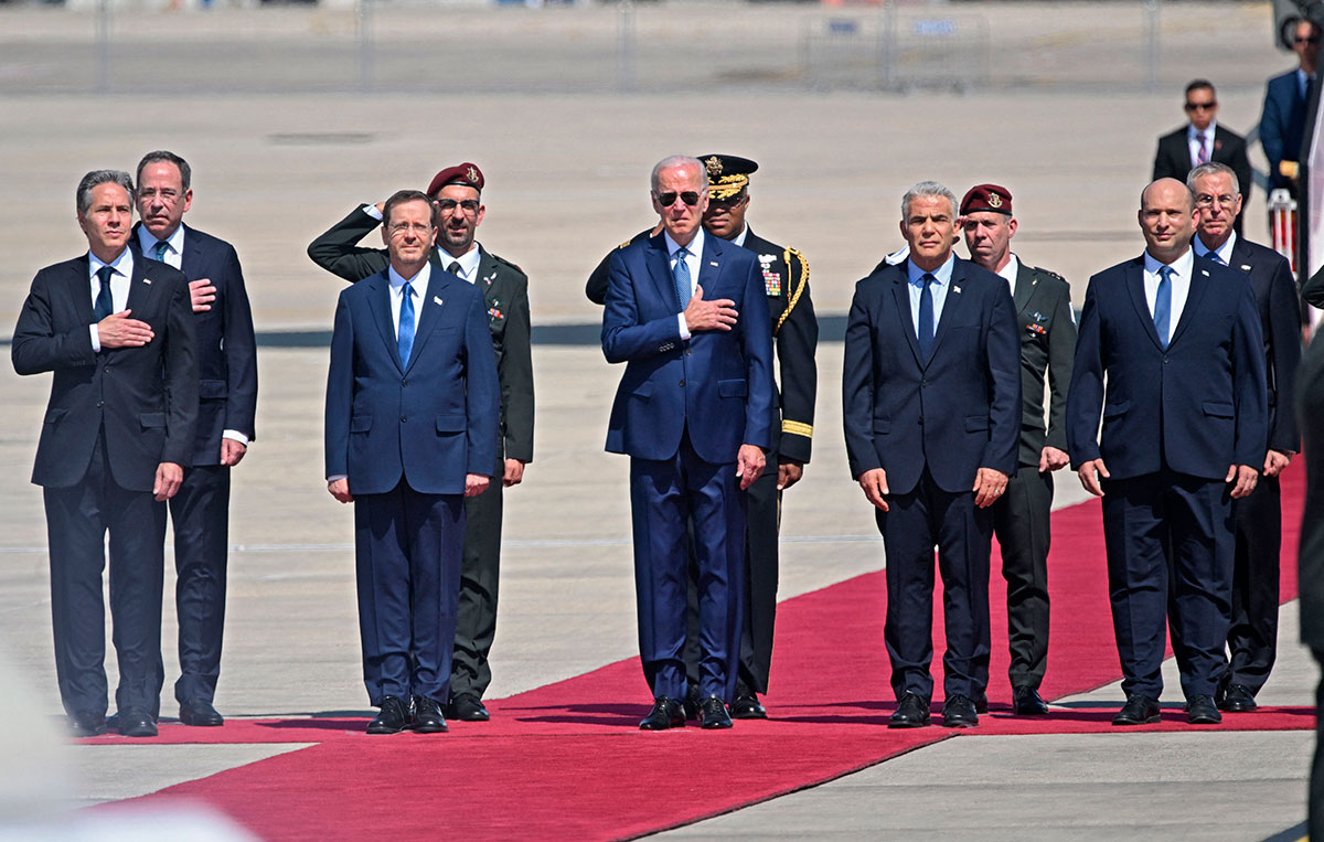 Joe Biden arrives in Israel for his first Middle East tour as president -  Latest US News Hub