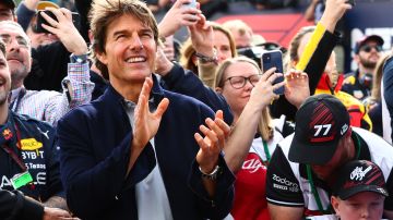 Tom Cruise cumplió 60 años este 3 de julio y presenció un nuevo podio del Checo Pérez en la Fórmula 1.
