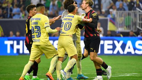 Acciones del partido amistoso entre Club América vs. Manchester City del 20/07/2022.