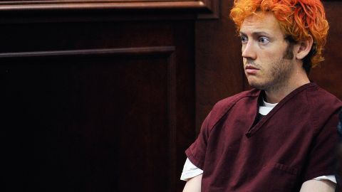 El tirador de cine de cine acusado James Holmes hace su primera aparición en la corte en el condado de Arapahoe el 23 de julio de 2012 en Centennial, Colorado.