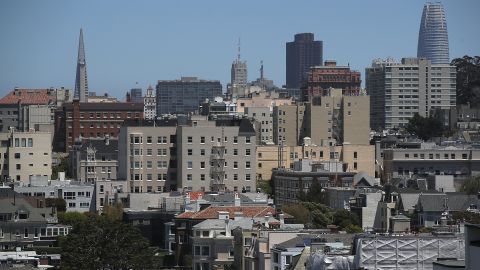 SAN FRANCISCO, CA - JUNE 13: A view of homes and apartments on June 13, 2018 in San Francisco, California. According to a new survey by the National Low Income Housing Coalition, renters in San Francisco need an income of $60 per hour to afford a two bedroom apartment in the city. San Francisco is followed by San Jose at $48 per hour and Oakland at $45 per hour. (Photo by Justin Sullivan/Getty Images)