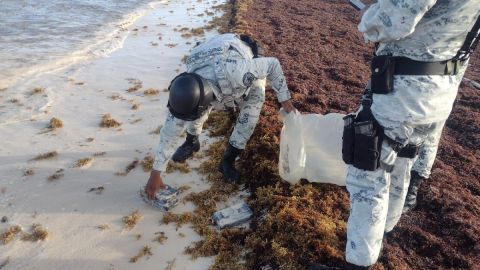 Hallazgo de droga en playa mexicana