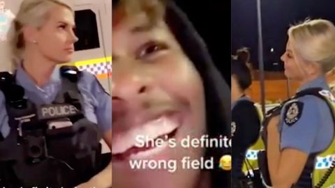 Hombres acosan a mujer policía y lo presumen en video de TikTok