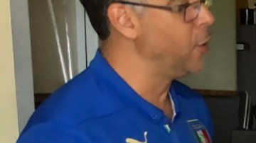 Raúl González junto a su familia