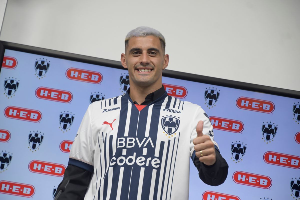 Germán Berterame, nuevo delantero de Rayados de Monterrey.