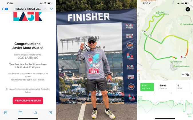 Experiencia como corredor