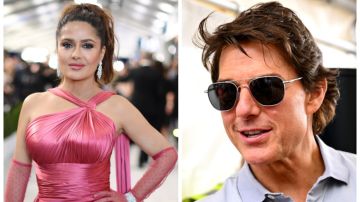 Video: Salma Hayek presume su caótica cena con Tom Cruise en Londres