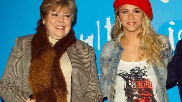 Shakira, junto a su madre Nidia del Carmen Ripoll.