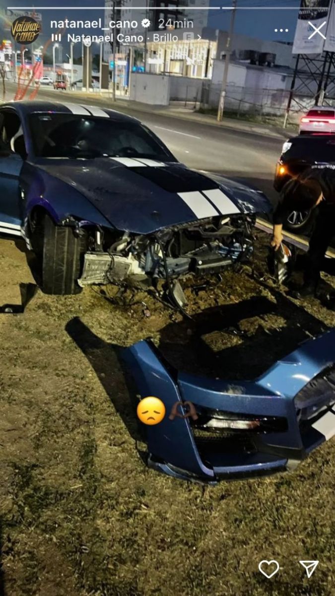 Nathanael Cano destroys his luxury sports car and that's how it stayed