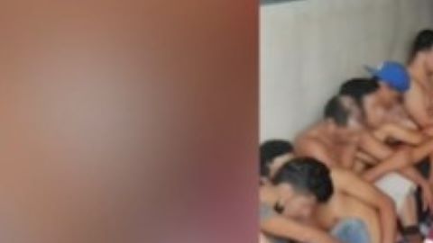 Los migrantes rescatados.